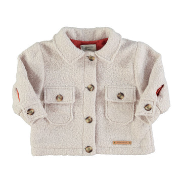 Faux fur jacket - Veste écru avec imprimé "vida bonita" - piupiuchick